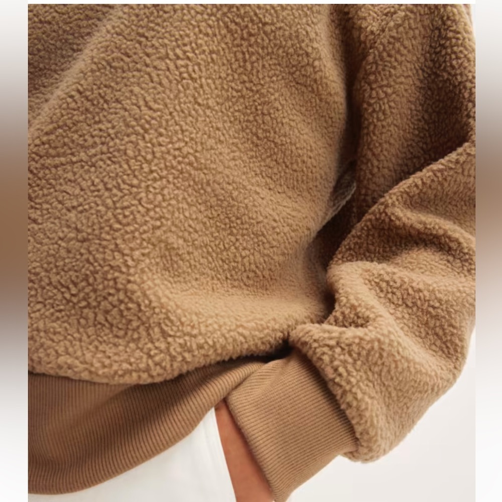 Everlane ReNew Fleece Oversized Crew - Picture 3 of 11